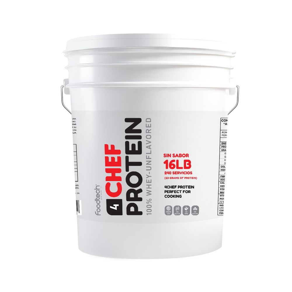 4Chef 100% Whey Protein 16 Lbs - Foodtech